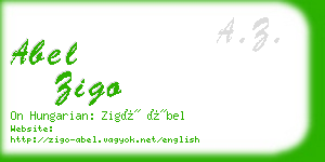 abel zigo business card